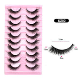 10 Pairs Mink Eyelashes KZ02